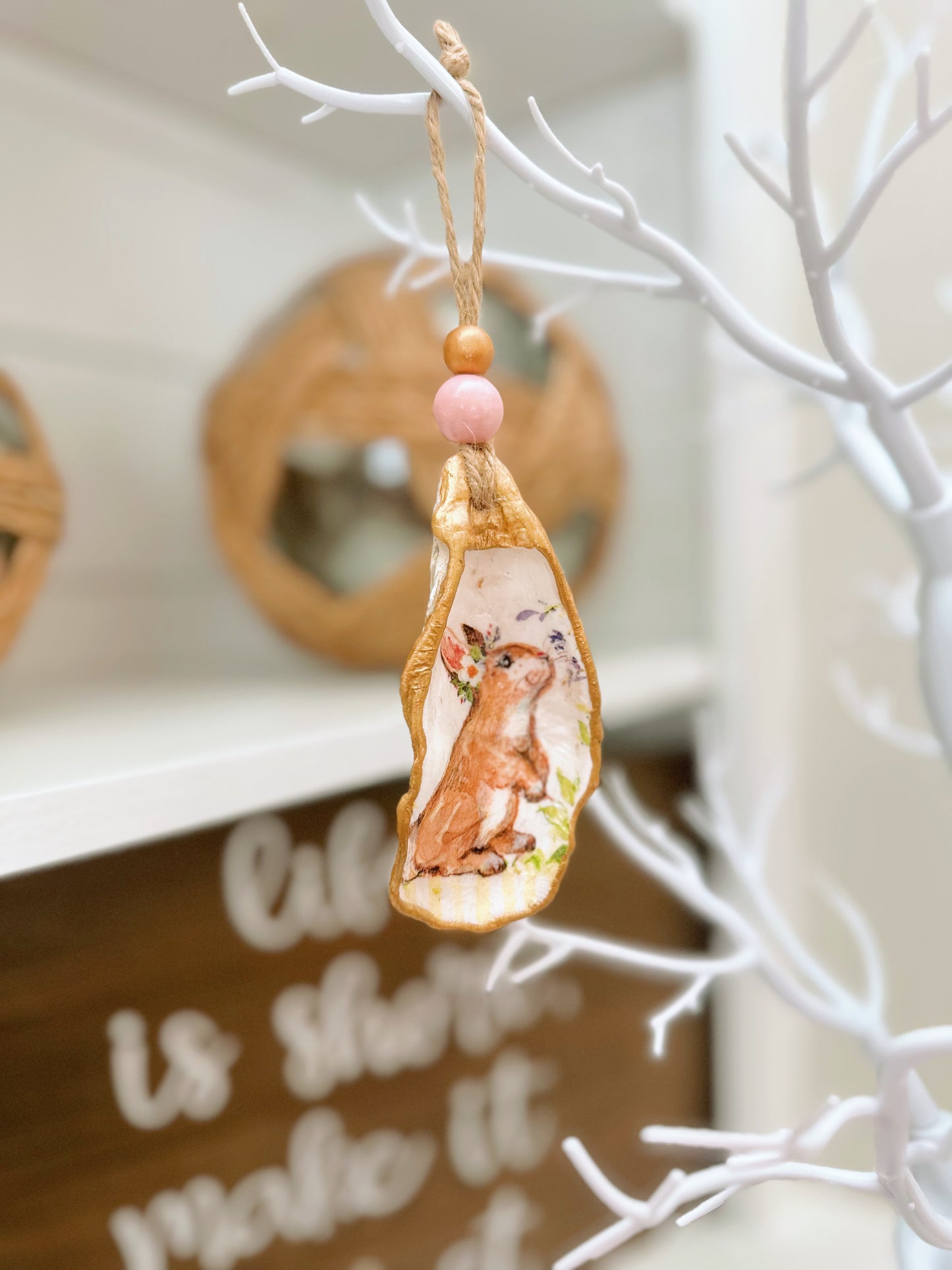 Easter Bunny Ornament Set