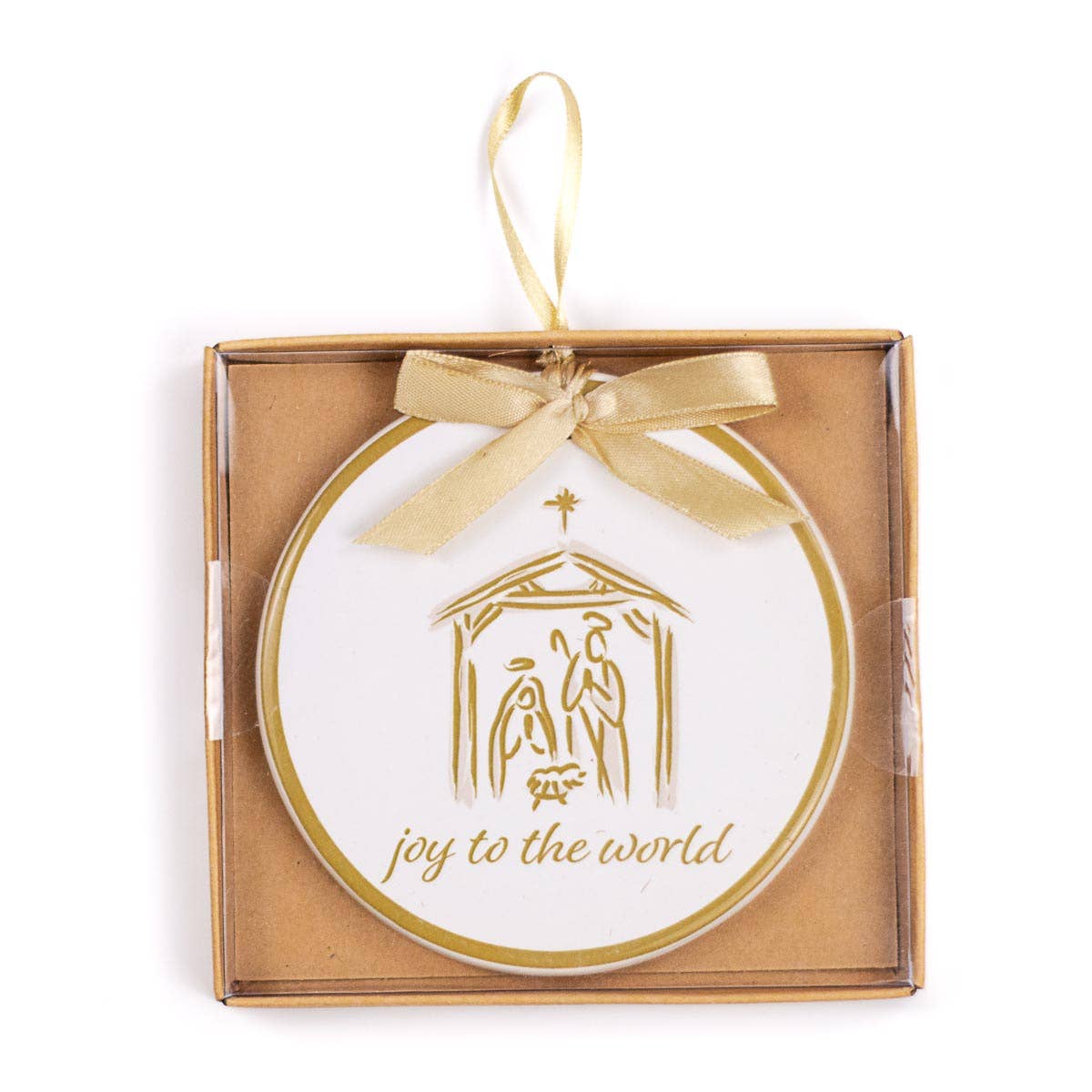 Joy To The World Nativity Ornament