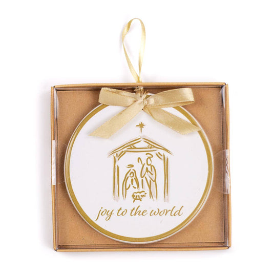 Joy To The World Nativity Ornament