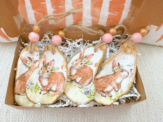 Easter Bunny Ornament Set