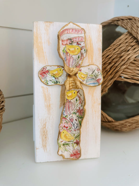 Medium Easter Patterned Cross