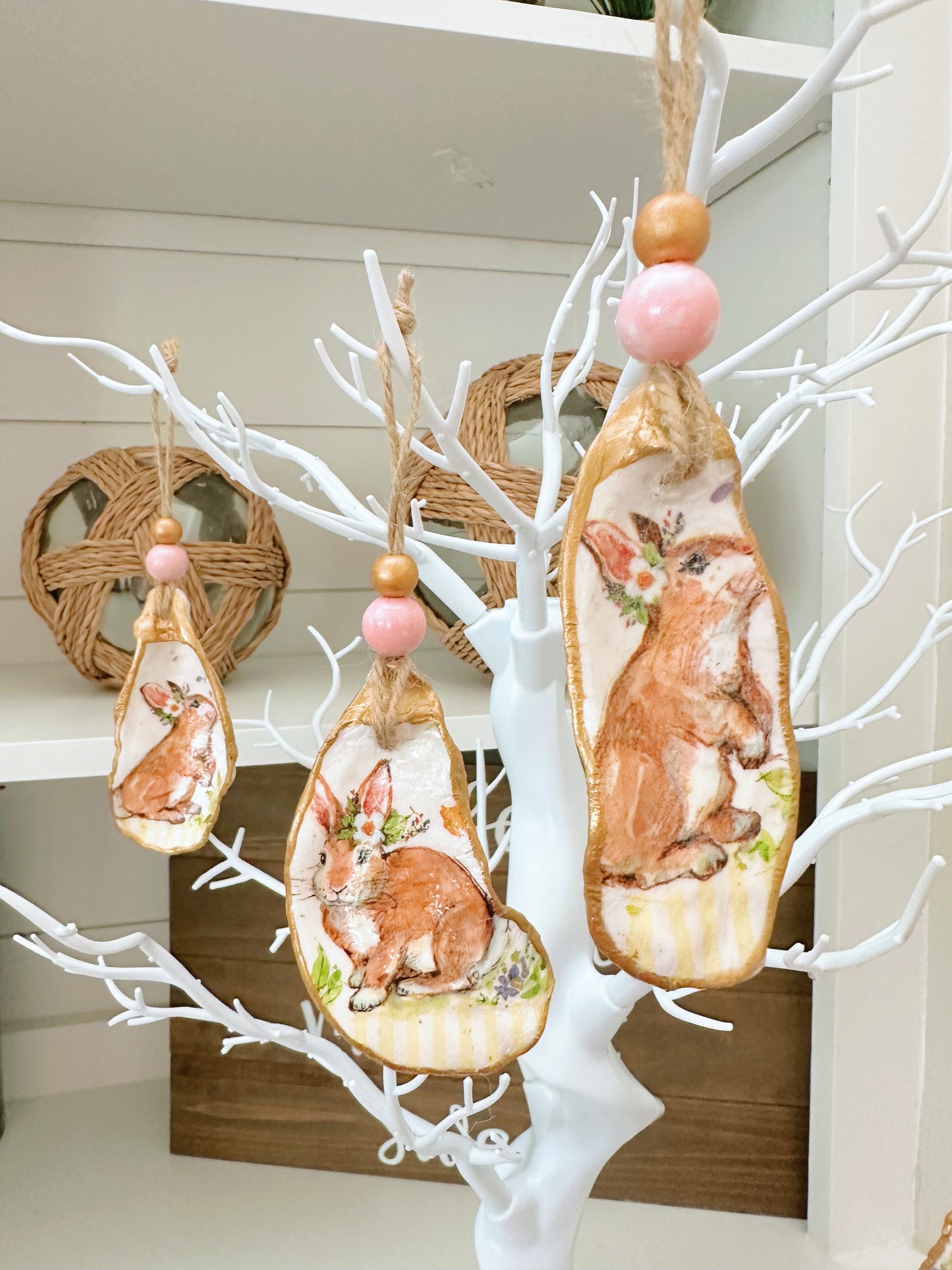 Easter Bunny Ornament Set