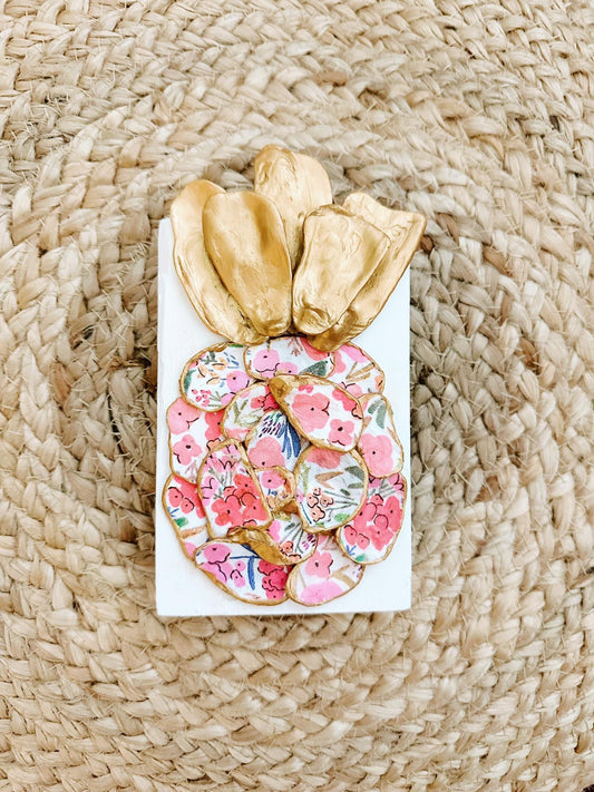 Light Pink Multi Patterned Pineapple
