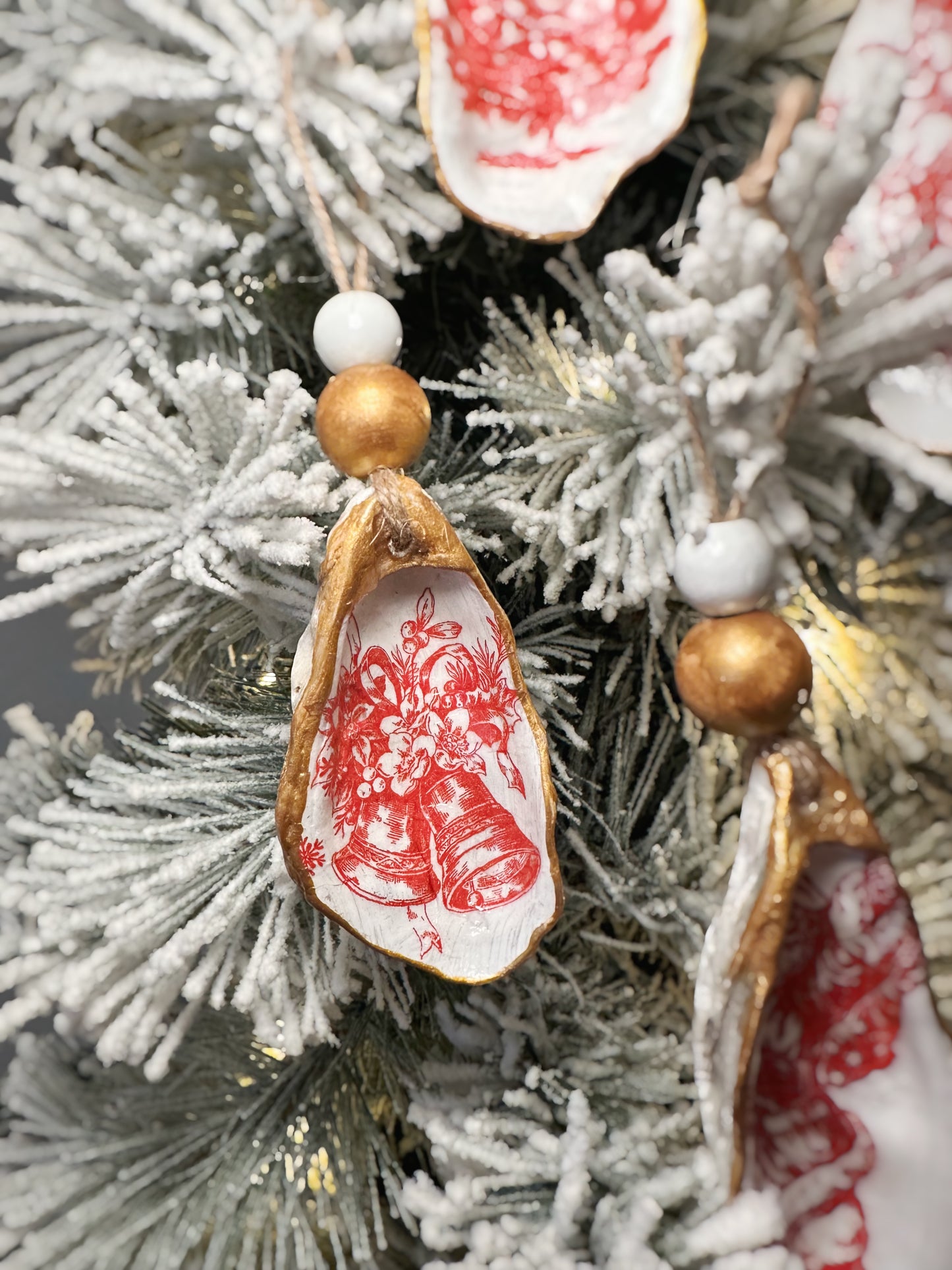 Classic Christmas Oyster Ornaments