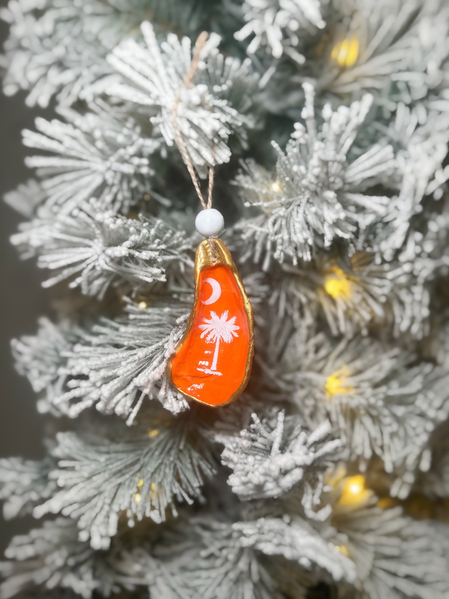 Palmetto Tree Oyster Ornament