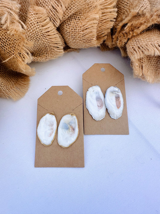 Small Oyster Shell Studs