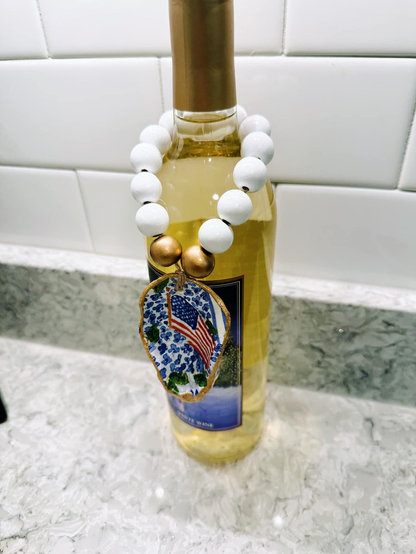 Patriotic Oyster Ring